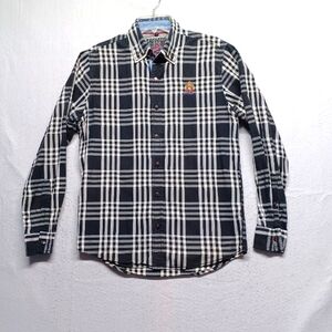 Mufti Men's Long Sleeve Button Down Plaid Shirt Sz L